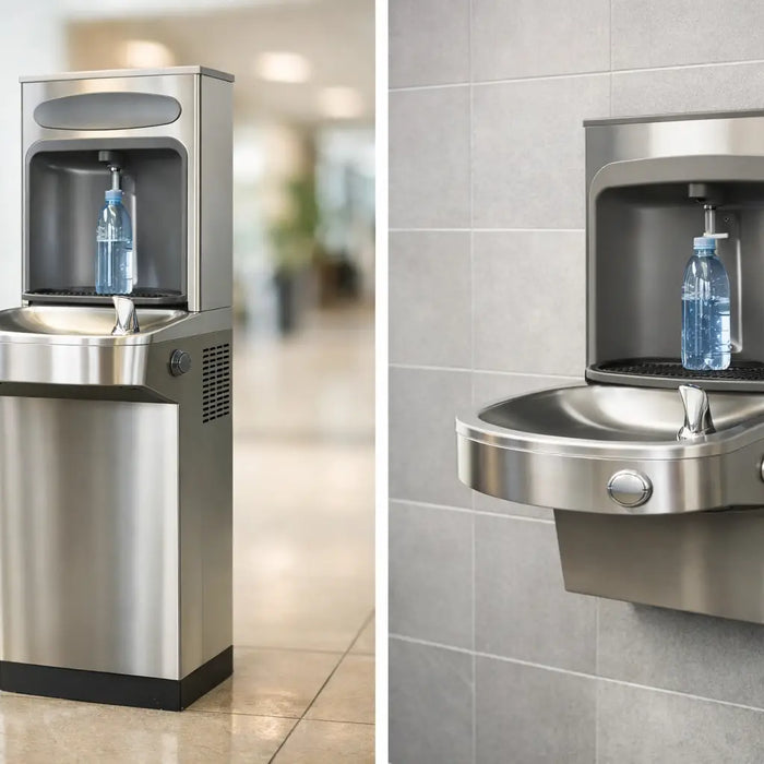 Pedestal Versus Wall Bottle Fillers Compared