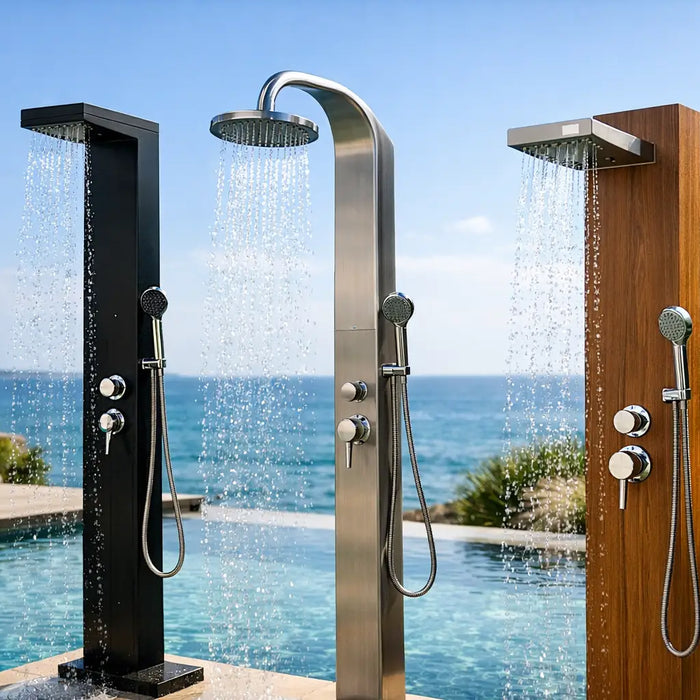 Outdoor Shower Towers for Smarter Buying - The Fountain Direct