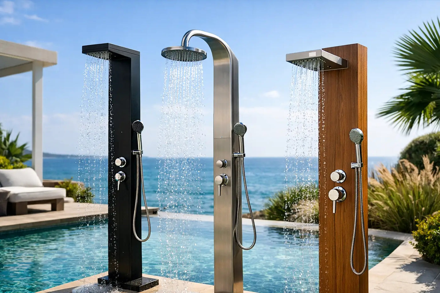 Outdoor Shower Towers for Smarter Buying - The Fountain Direct