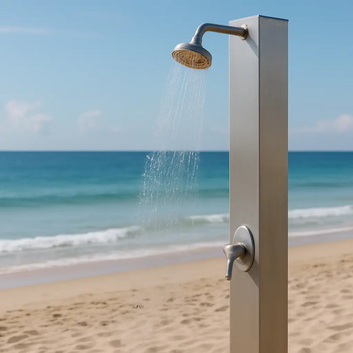 Outdoor Shower Trends at Public Beaches - The Fountain Direct