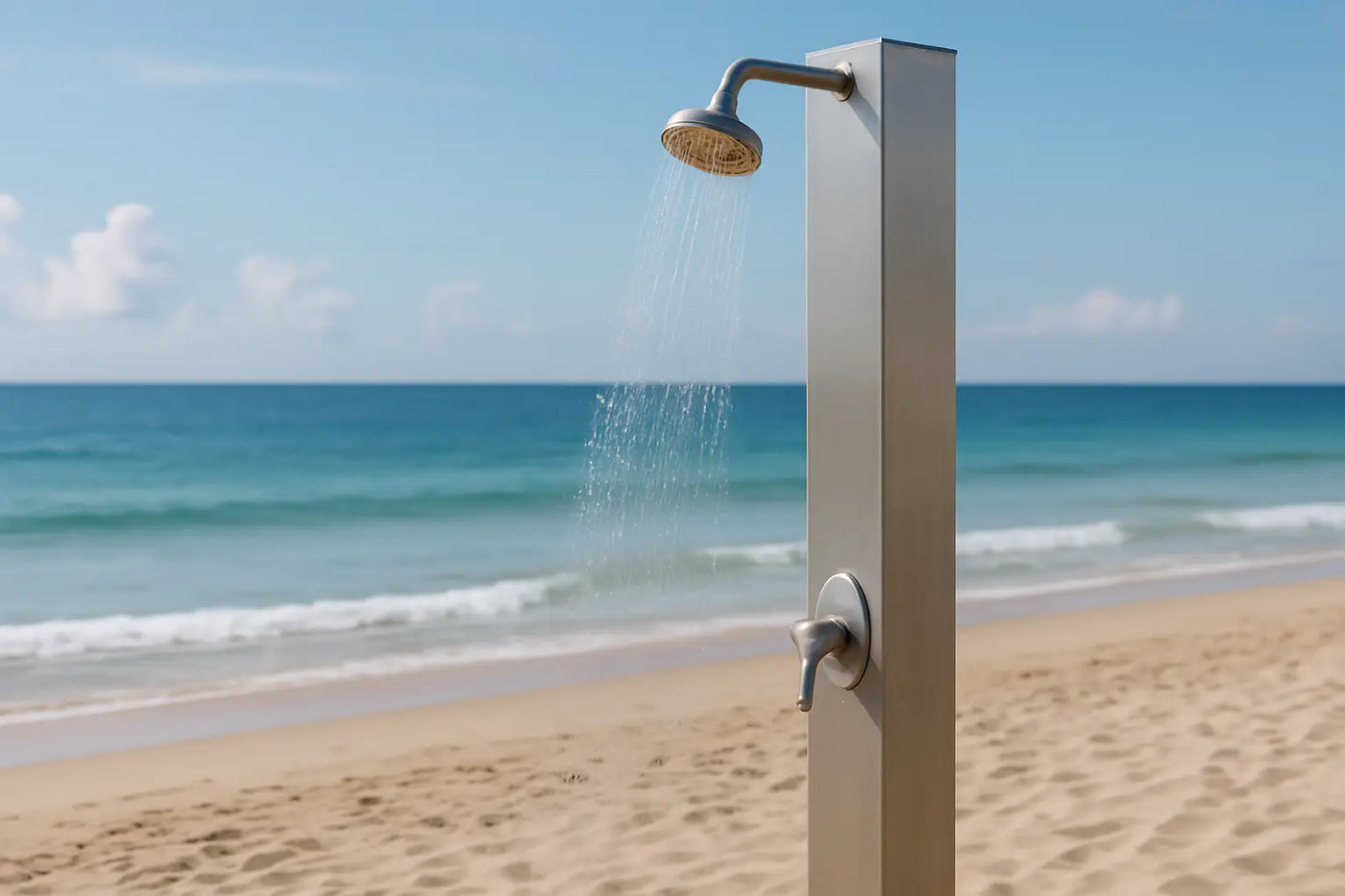 Outdoor Shower Trends at Public Beaches - The Fountain Direct