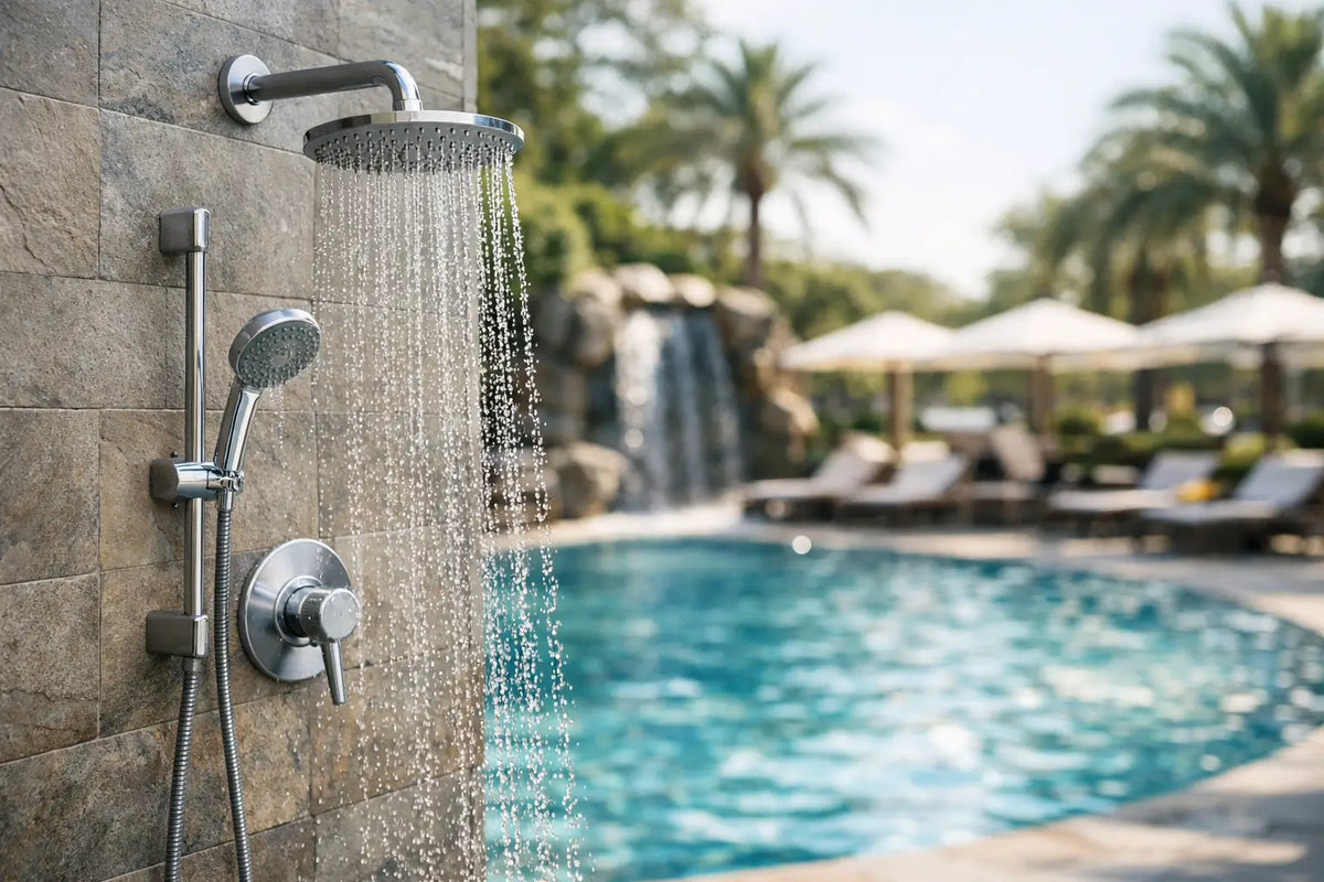 Hotel Shower Fixture Buying Guide for Pool Areas