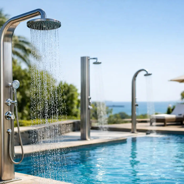 8 Best Stainless Pool Showers to Buy - The Fountain Direct