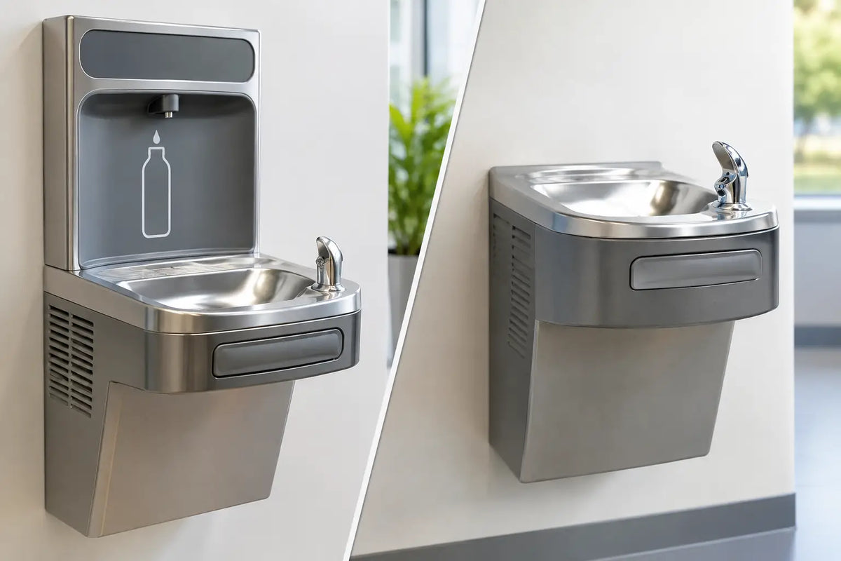 Elkay versus Halsey Taylor Fountains Compared
