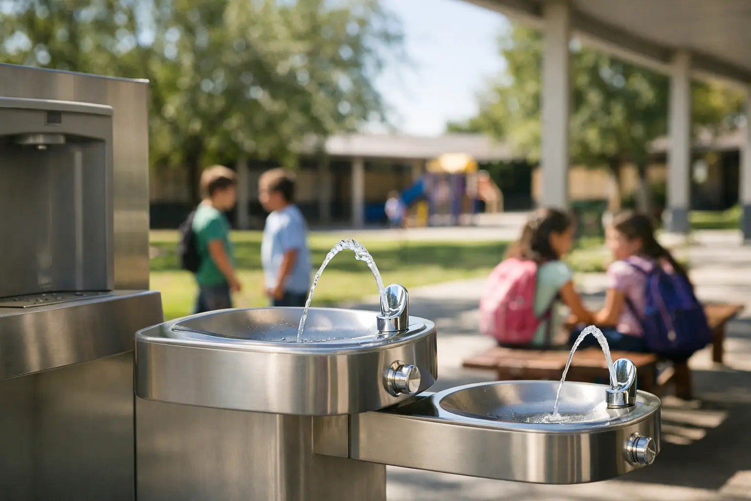 Outdoor Drinking Water Fountains for Schools - The Fountain Direct