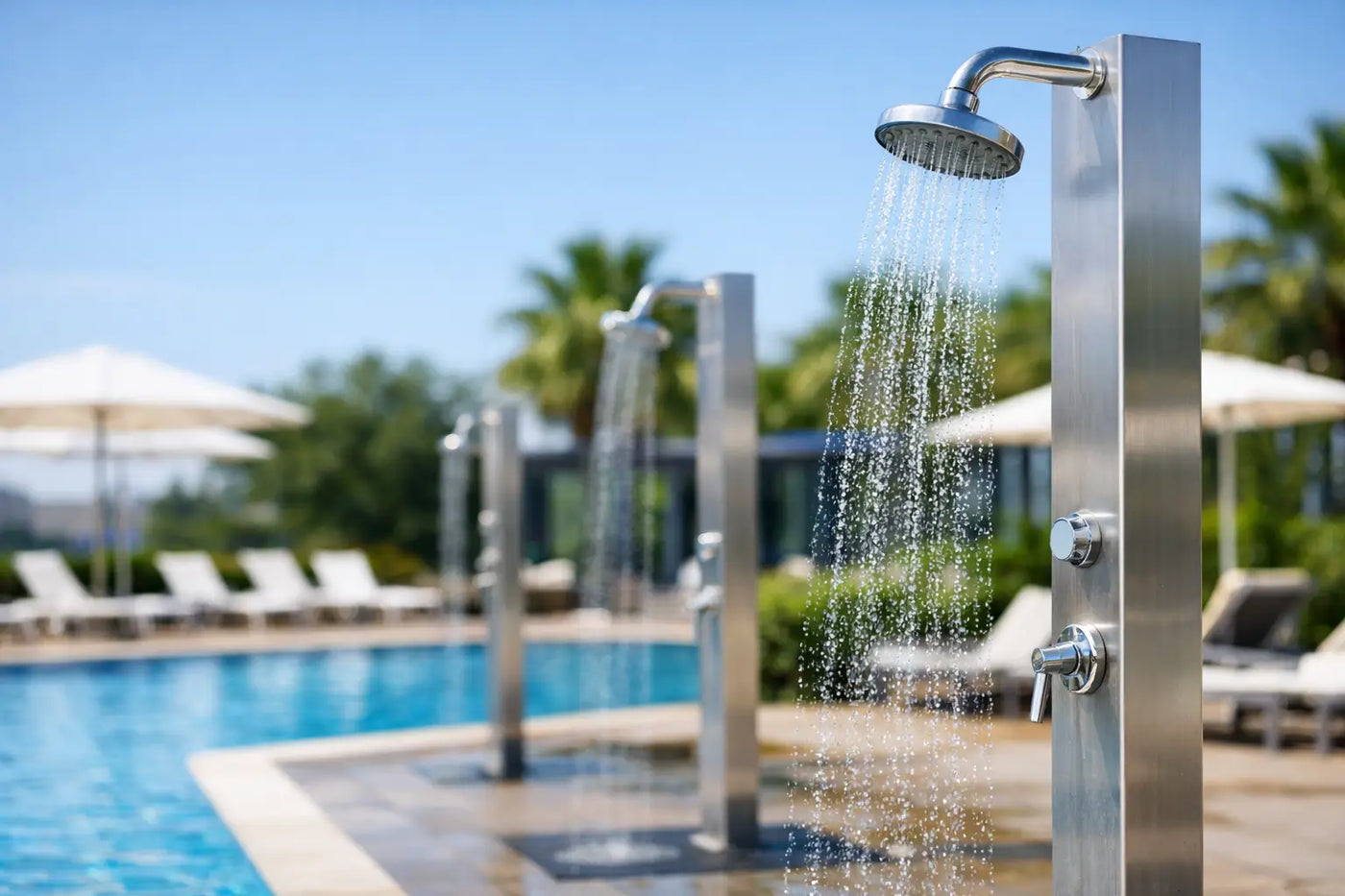 Commercial Pool Rinse Showers for Facilities