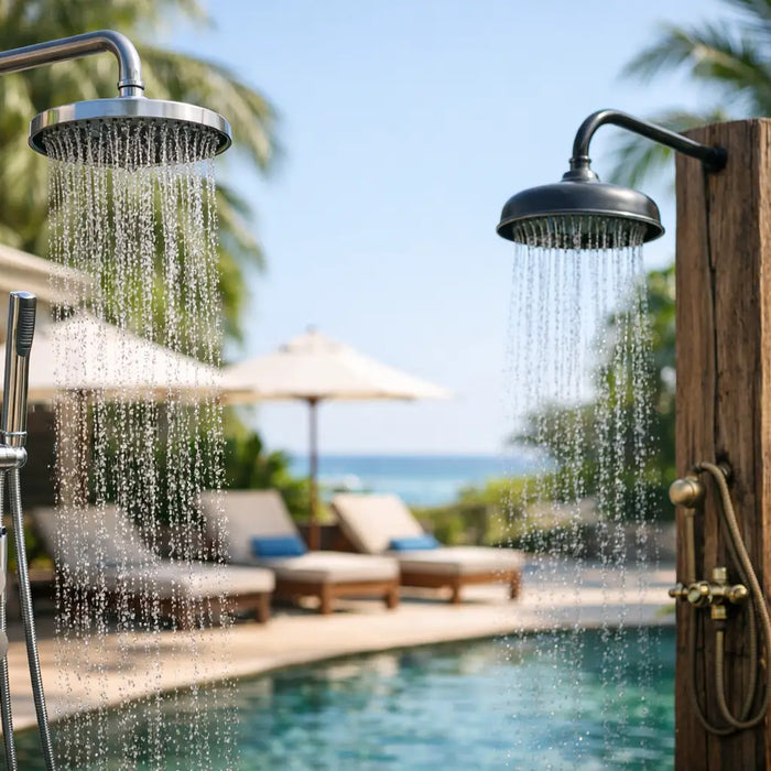 Choosing Resort Outdoor Shower Fixtures