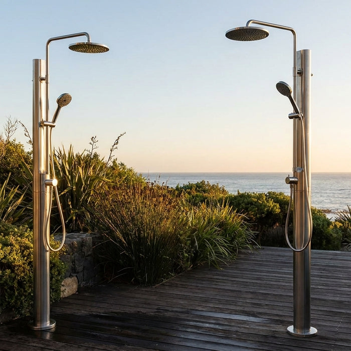 316L marine grade stainless steel outdoor shower