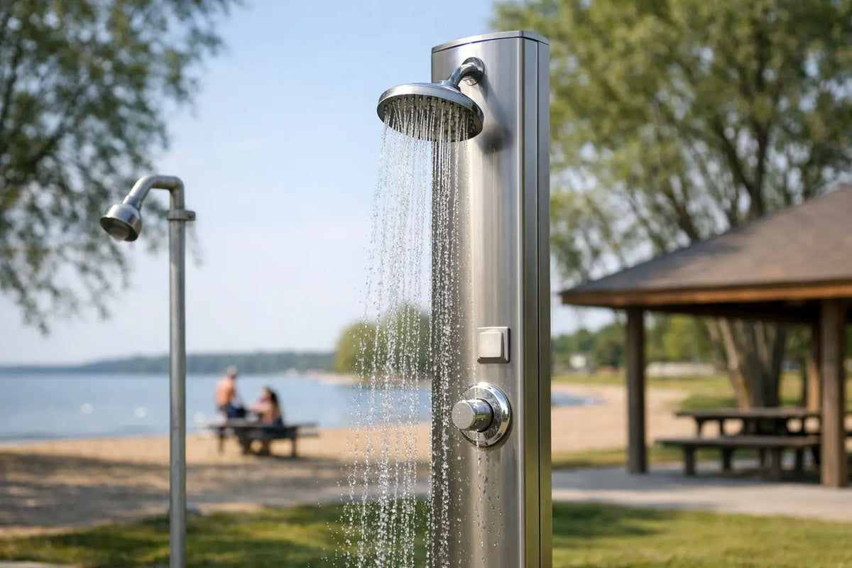 Park Shower Retrofit Example for Public Sites