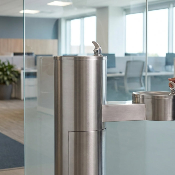 ADA compliant drinking fountain for offices