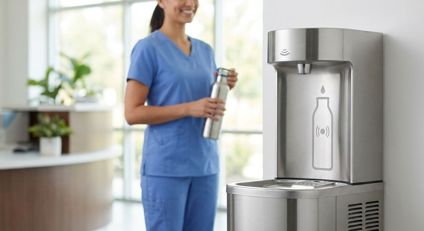 Best touchless bottle filler for medical clinics and urgent care