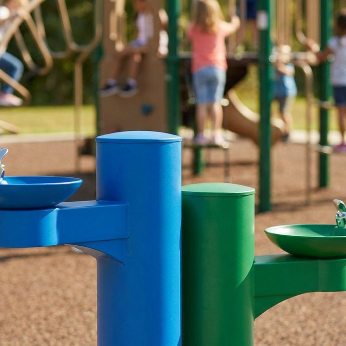 Best colored drinking fountains for playgrounds and daycares