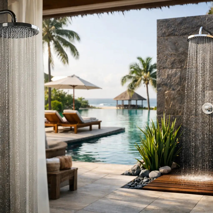 What Shower Works for Resorts? - The Fountain Direct