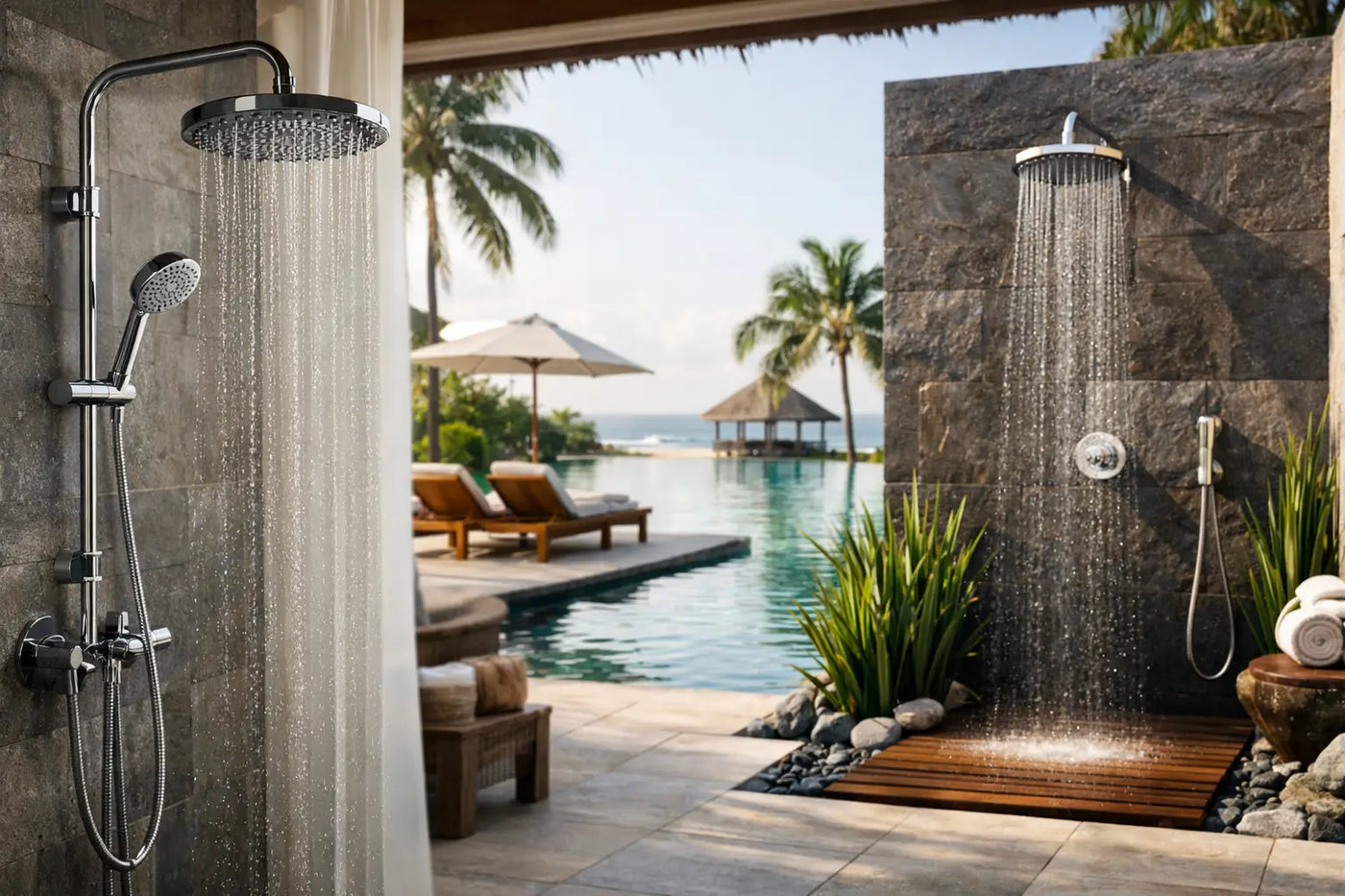 What Shower Works for Resorts? - The Fountain Direct