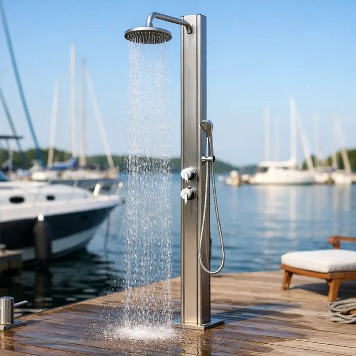Outdoor Shower for Marina Docks Buyer's Guide - The Fountain Direct