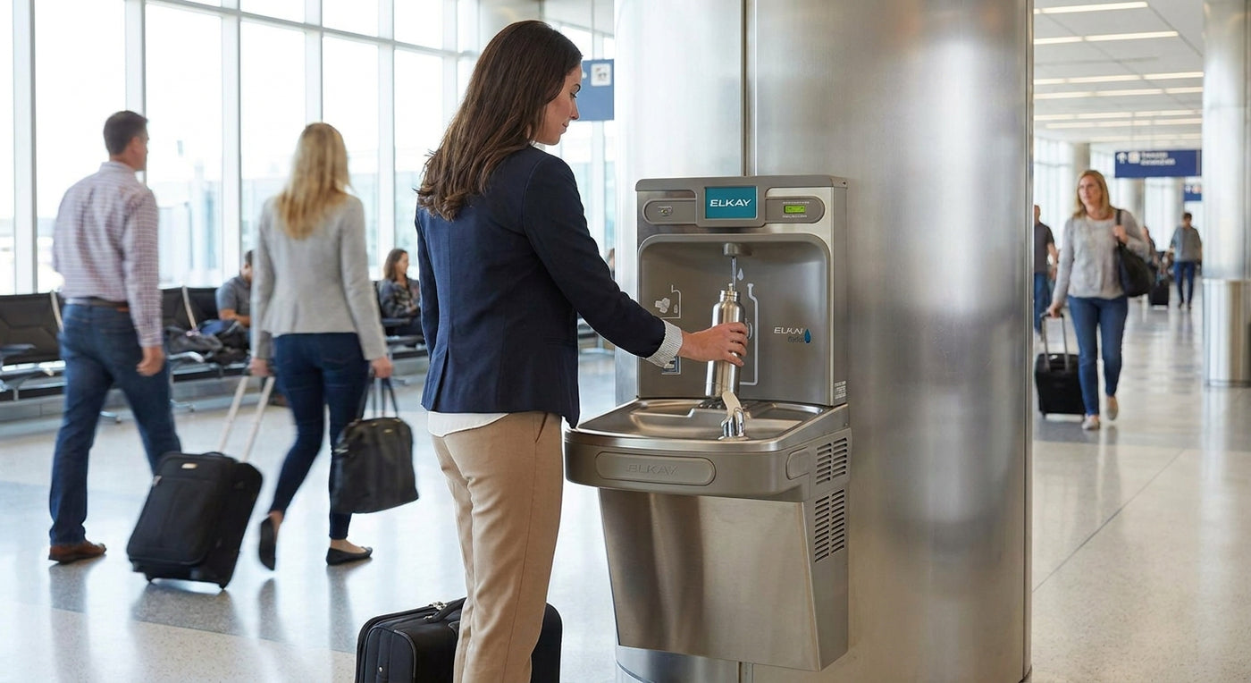 Best Elkay bottle filler for airports