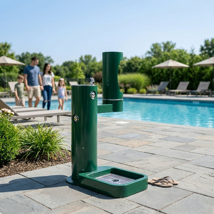How to choose a foot wash station for a pool deck