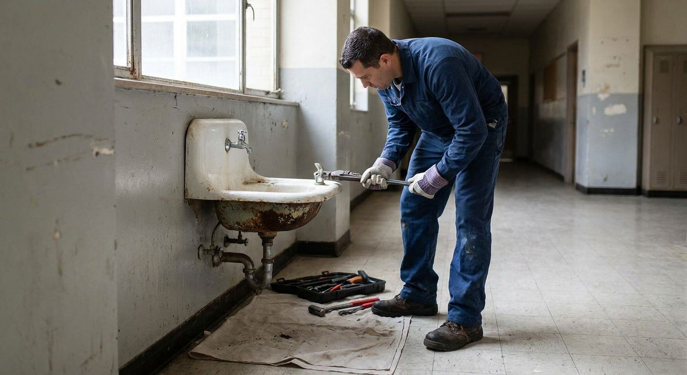 How to remove and dispose of an old drinking fountain