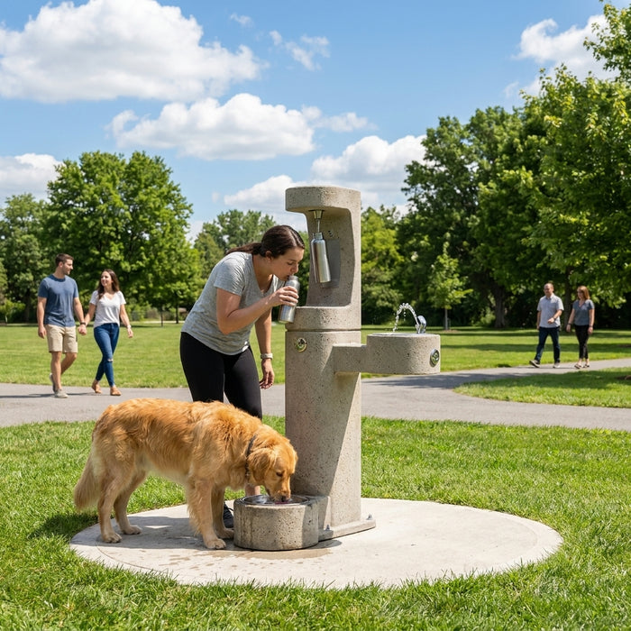 Best concrete drinking fountain for public parks