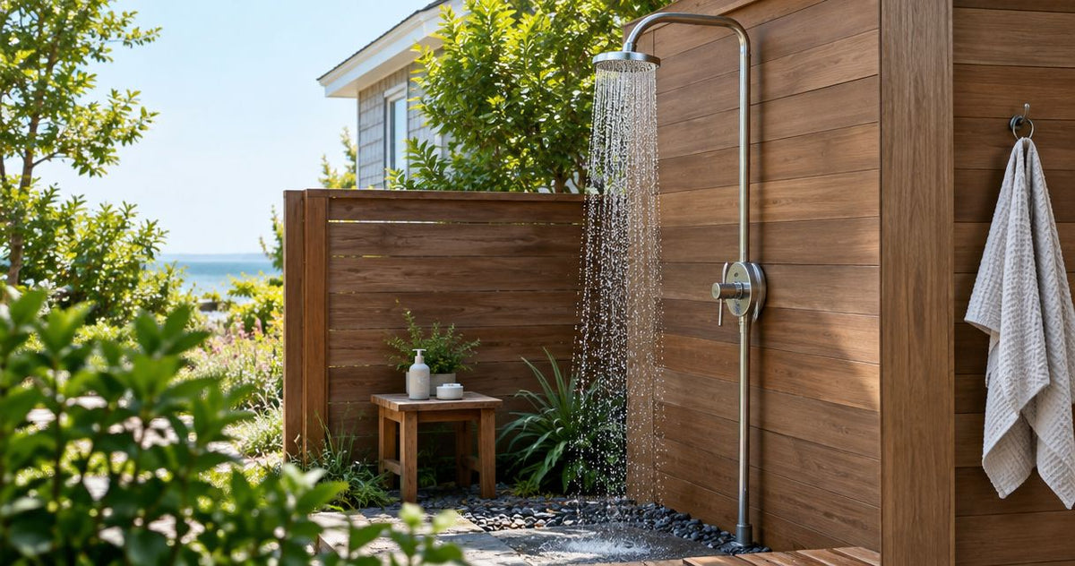 How much does it cost to install an outdoor shower?