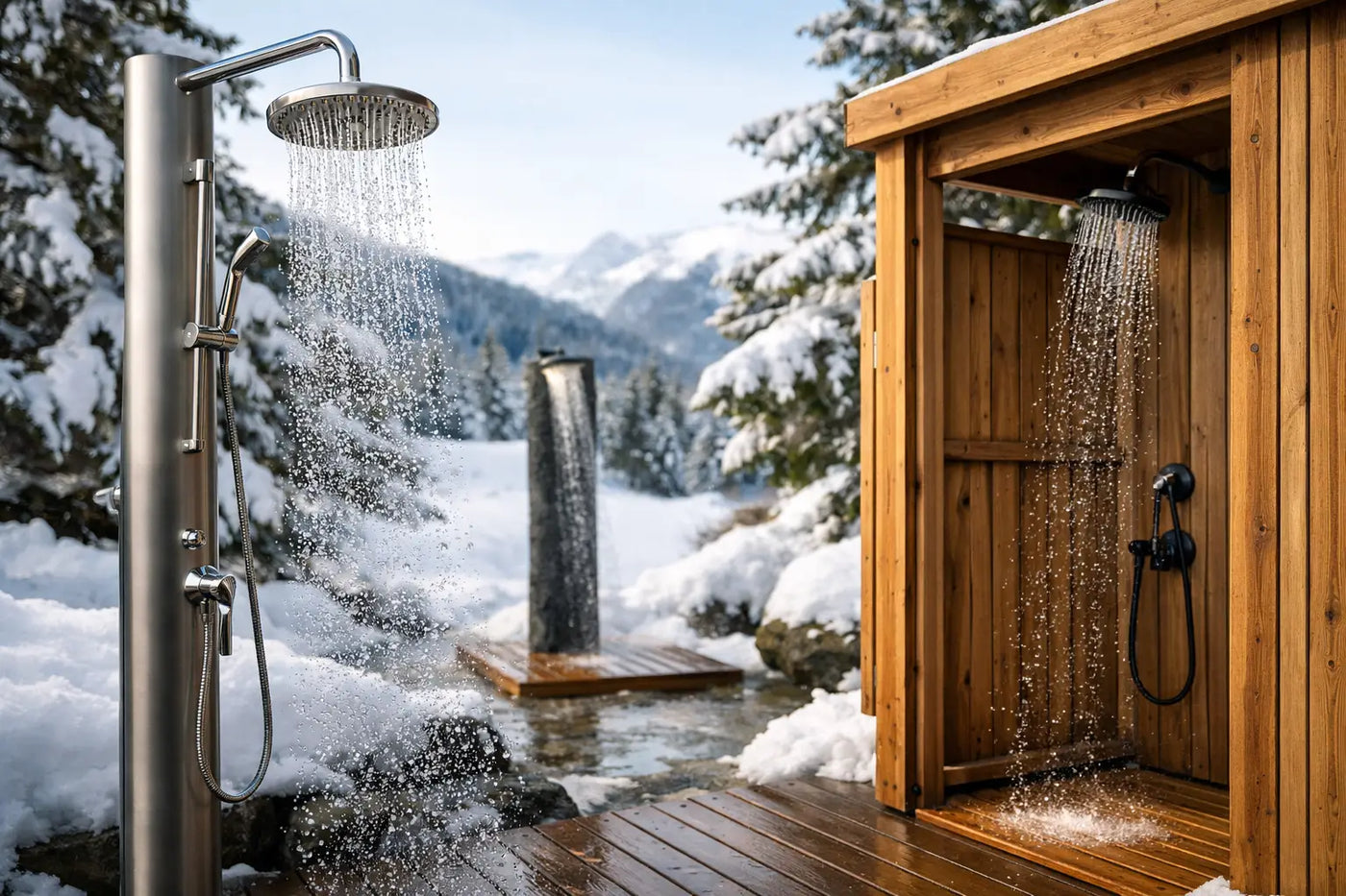 Cold Climate Outdoor Shower Options That Last