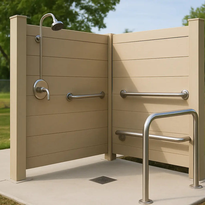 ADA Compliant Outdoor Shower Specs That Pass - The Fountain Direct