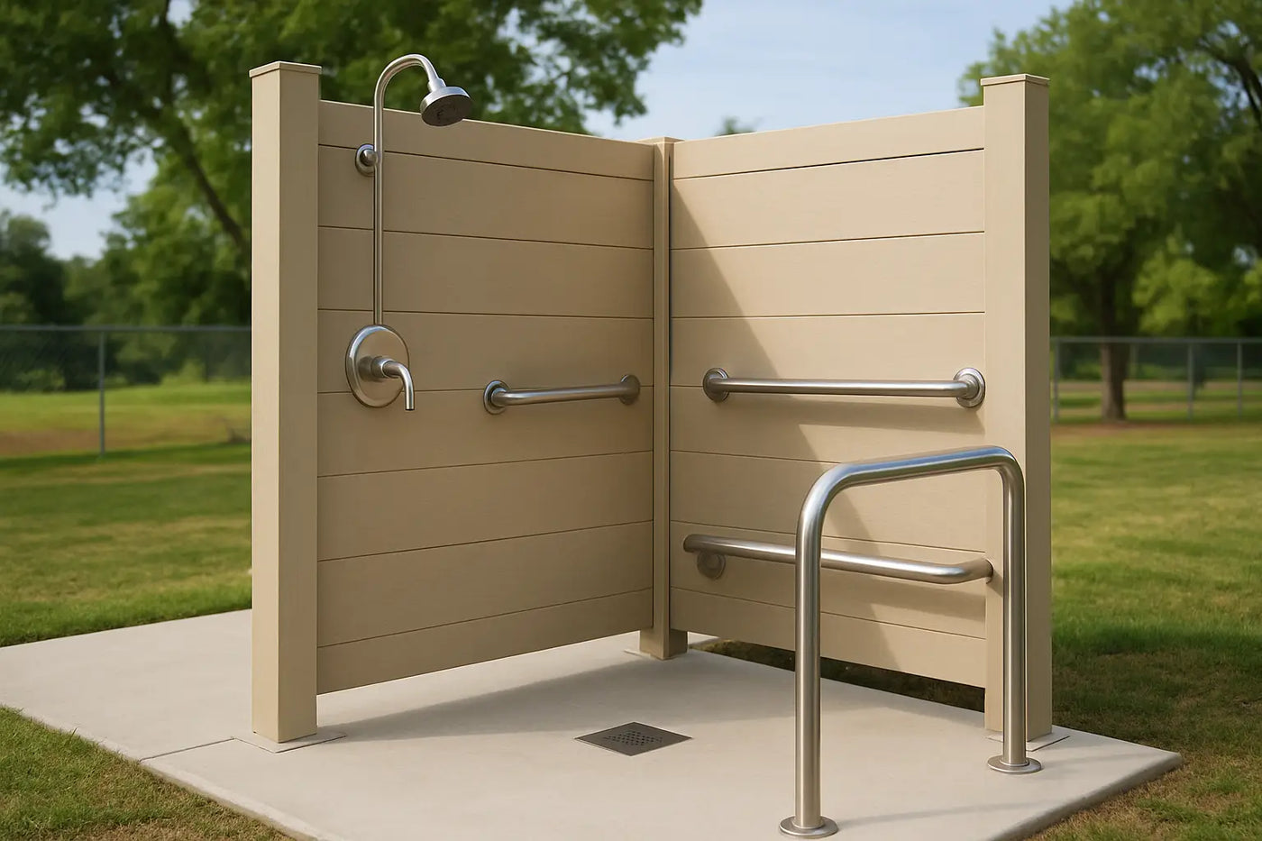 ADA Compliant Outdoor Shower Specs That Pass - The Fountain Direct