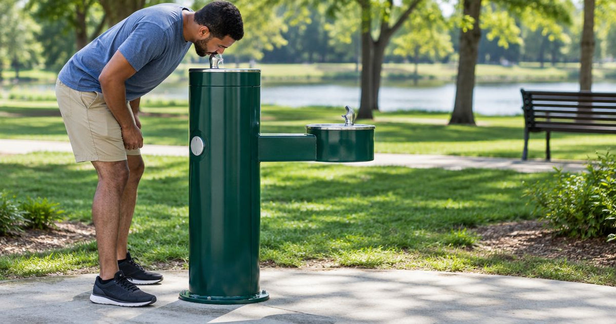 How much does a park drinking fountain installation cost?