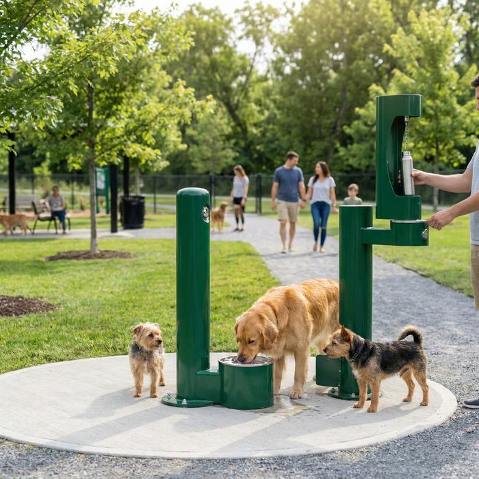 How to choose a pet water fountain for a public park