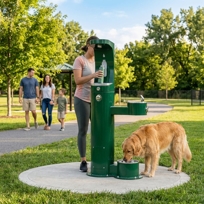 Best freestanding drinking fountain for parks