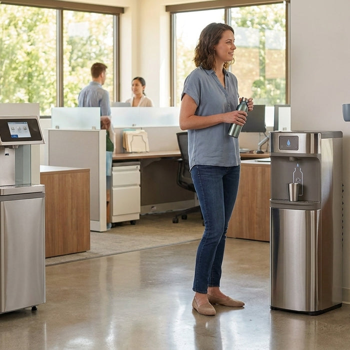 Office bottleless water cooler for break rooms