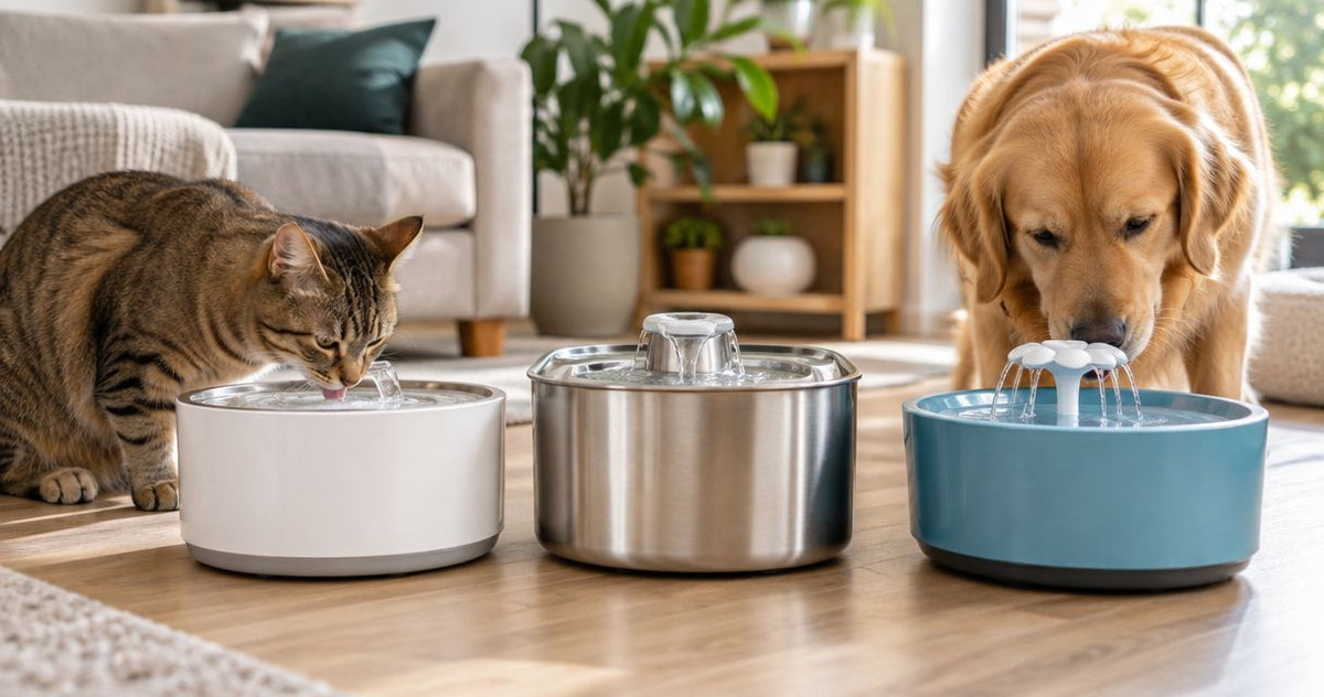 Pet water fountains ranked by water capacity in 2026