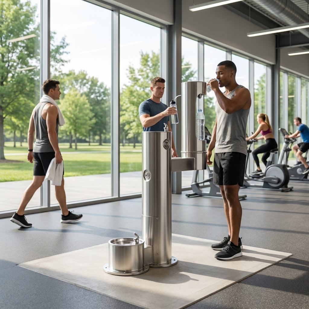 Best stainless steel drinking fountain for gyms
