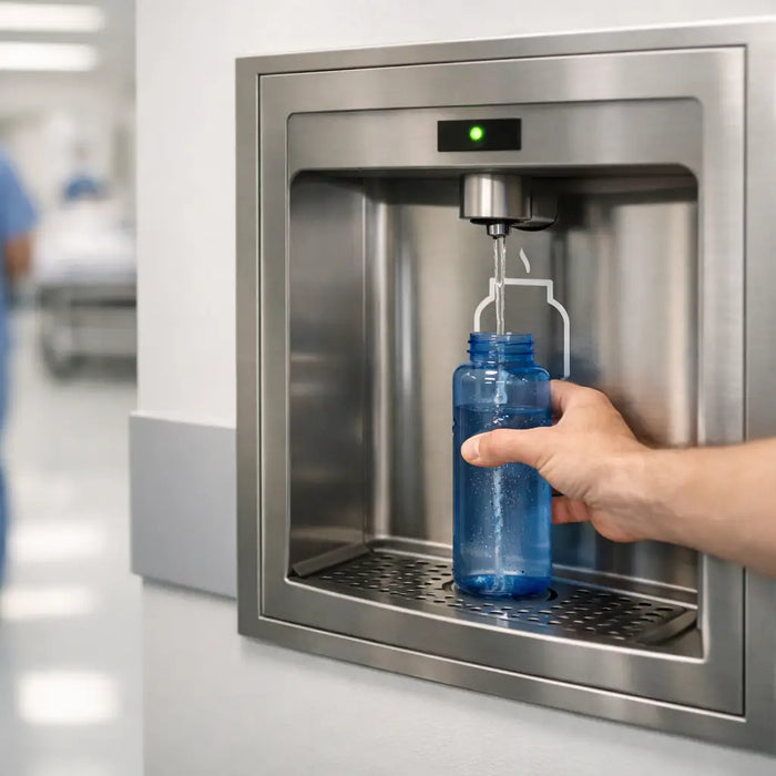 Best Recessed Bottle Filler for Hospital Use - The Fountain Direct