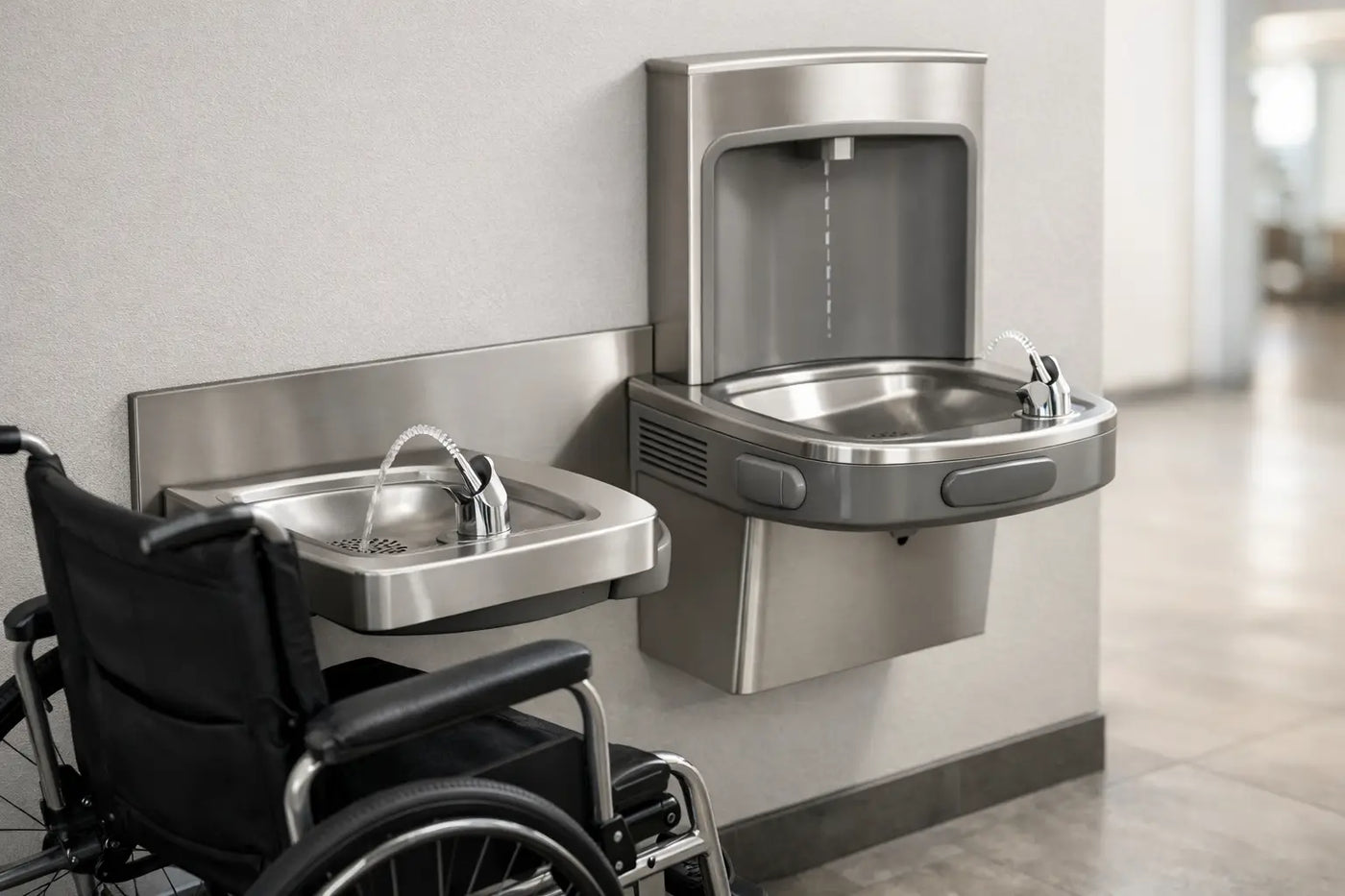 Choosing an Accessible Wall Mounted Drinking Fountain - The Fountain Direct