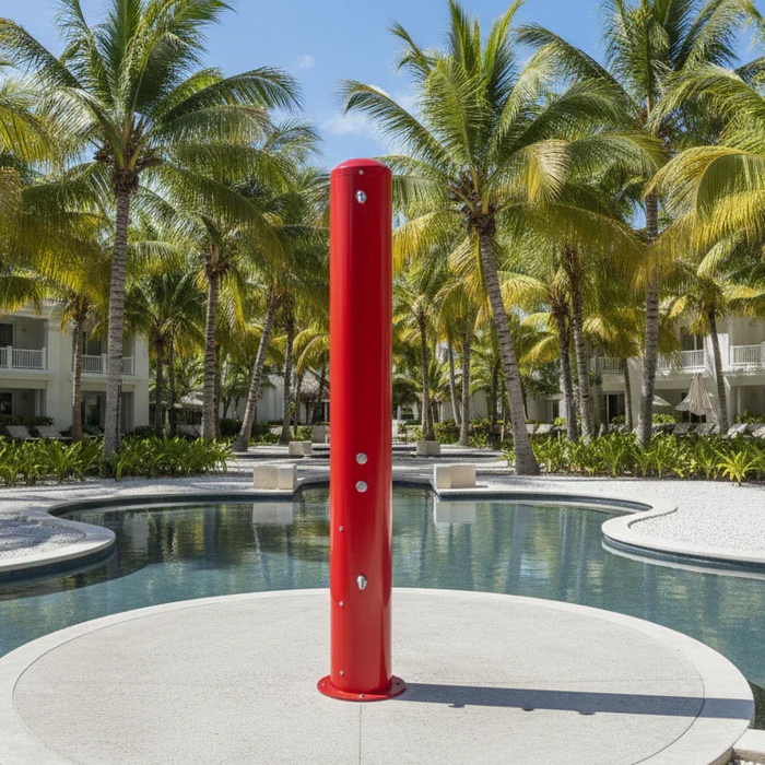 Outdoor Shower Stations That Fit a Pool Deck - The Fountain Direct
