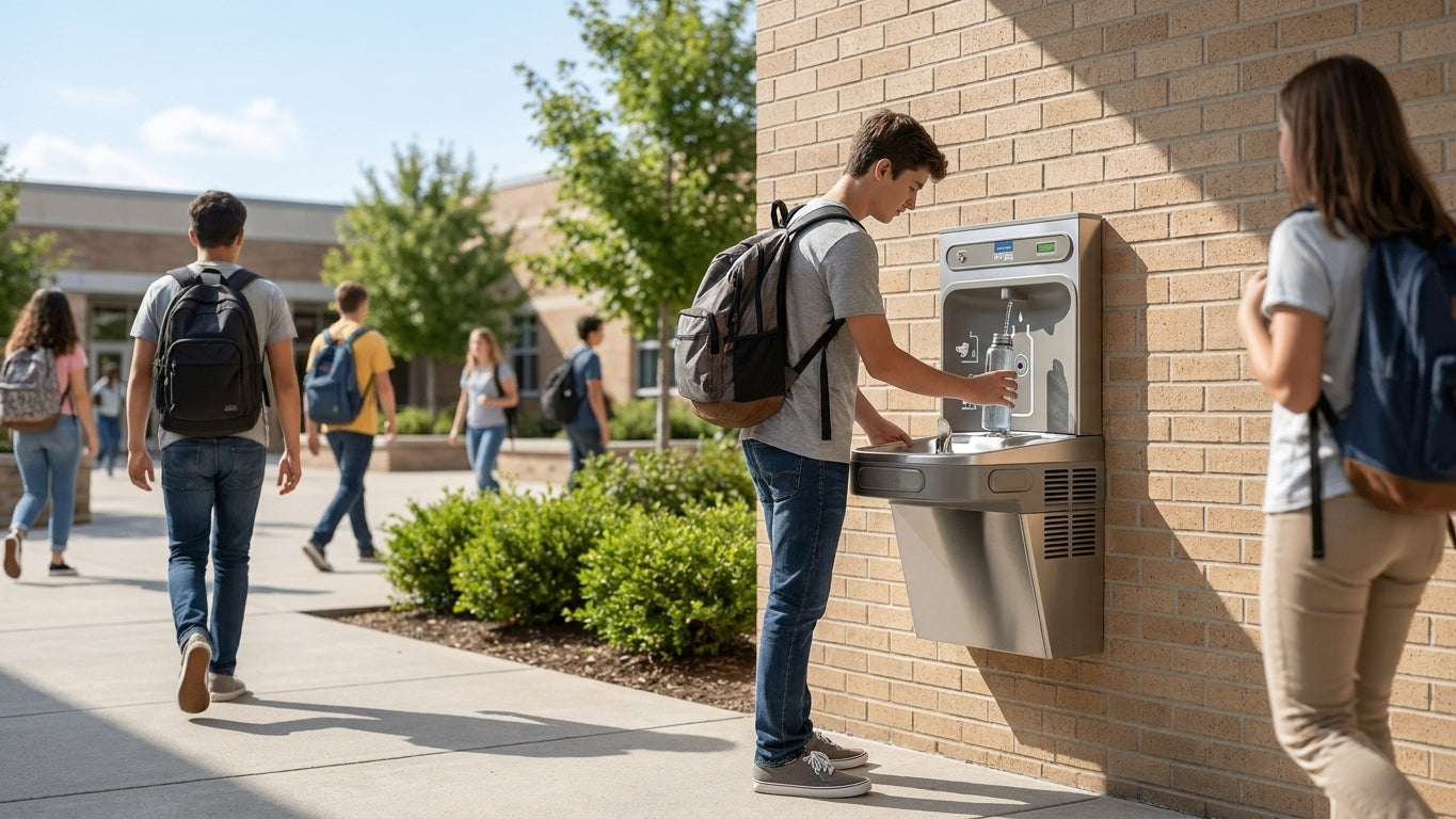 Best wall-mounted drinking fountain for schools