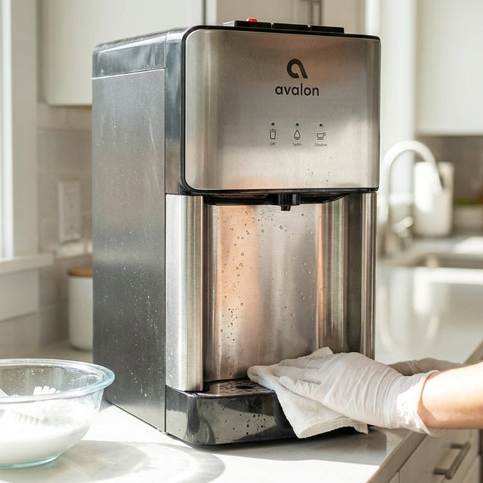 How to clean an Avalon bottleless water cooler
