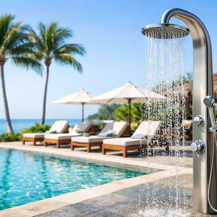 Best Poolside Showers for Resorts - The Fountain Direct