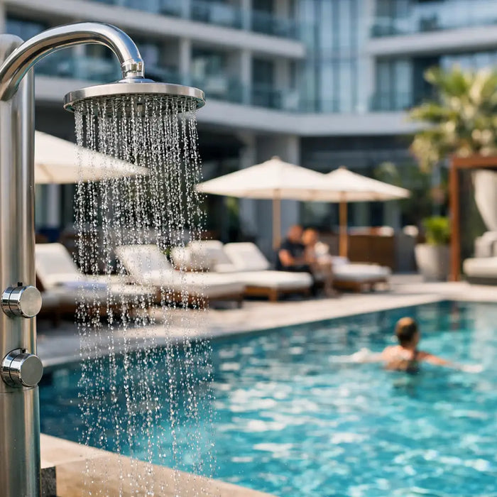 Hotel Pool Shower Upgrade Case Study Results