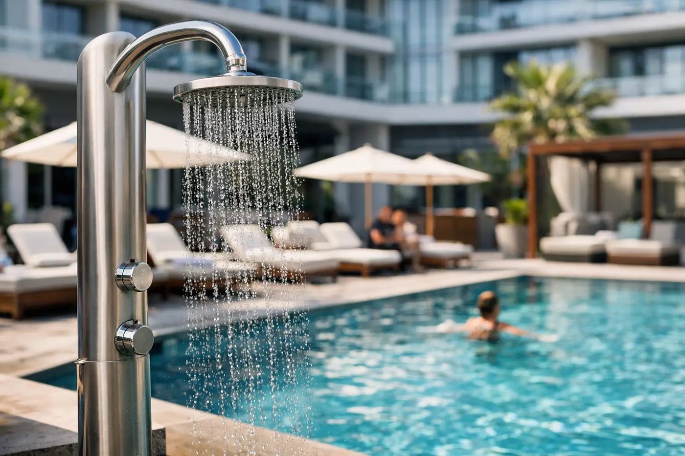 Hotel Pool Shower Upgrade Case Study Results
