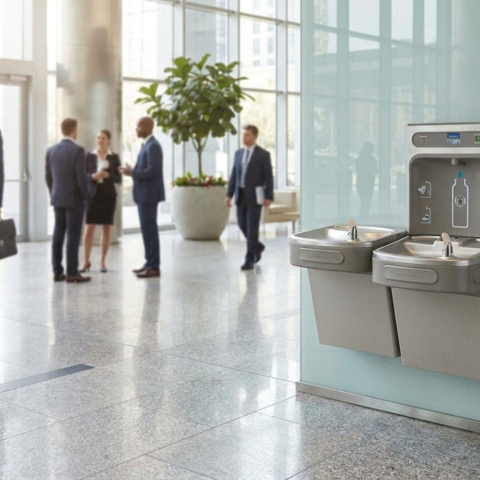How to choose a drinking fountain for a corporate lobby