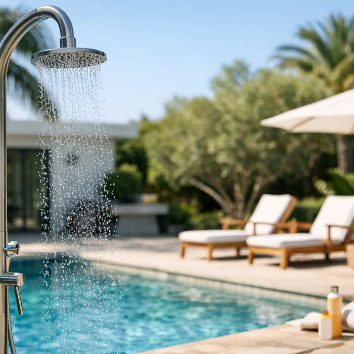Buy Poolside Rinse Shower the Smart Way - The Fountain Direct