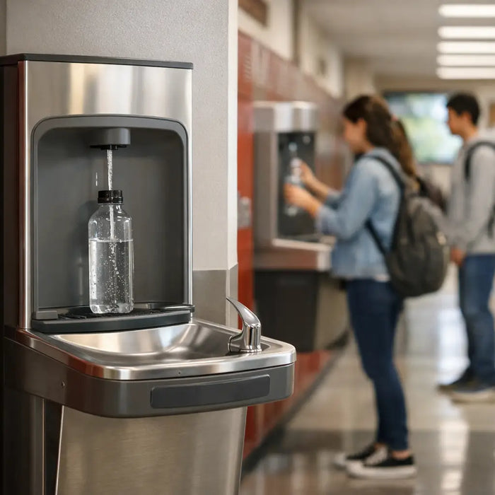 School Retrofit Bottle Filler Examples That Work