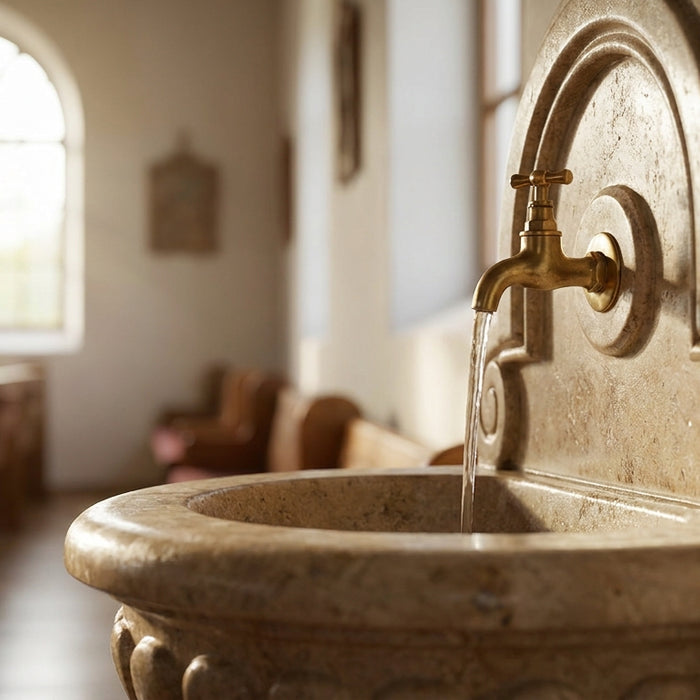 Drinking fountain for churches and community halls