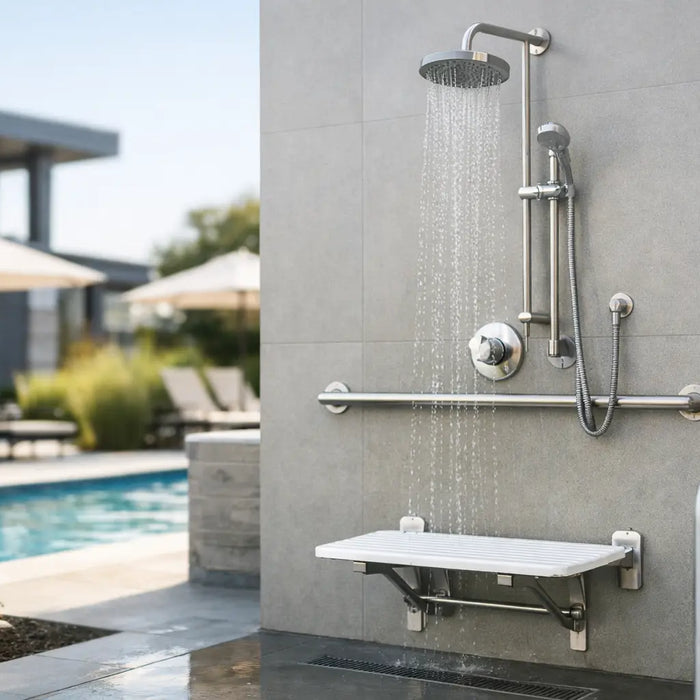 ADA Outdoor Shower FAQ for Commercial Buyers