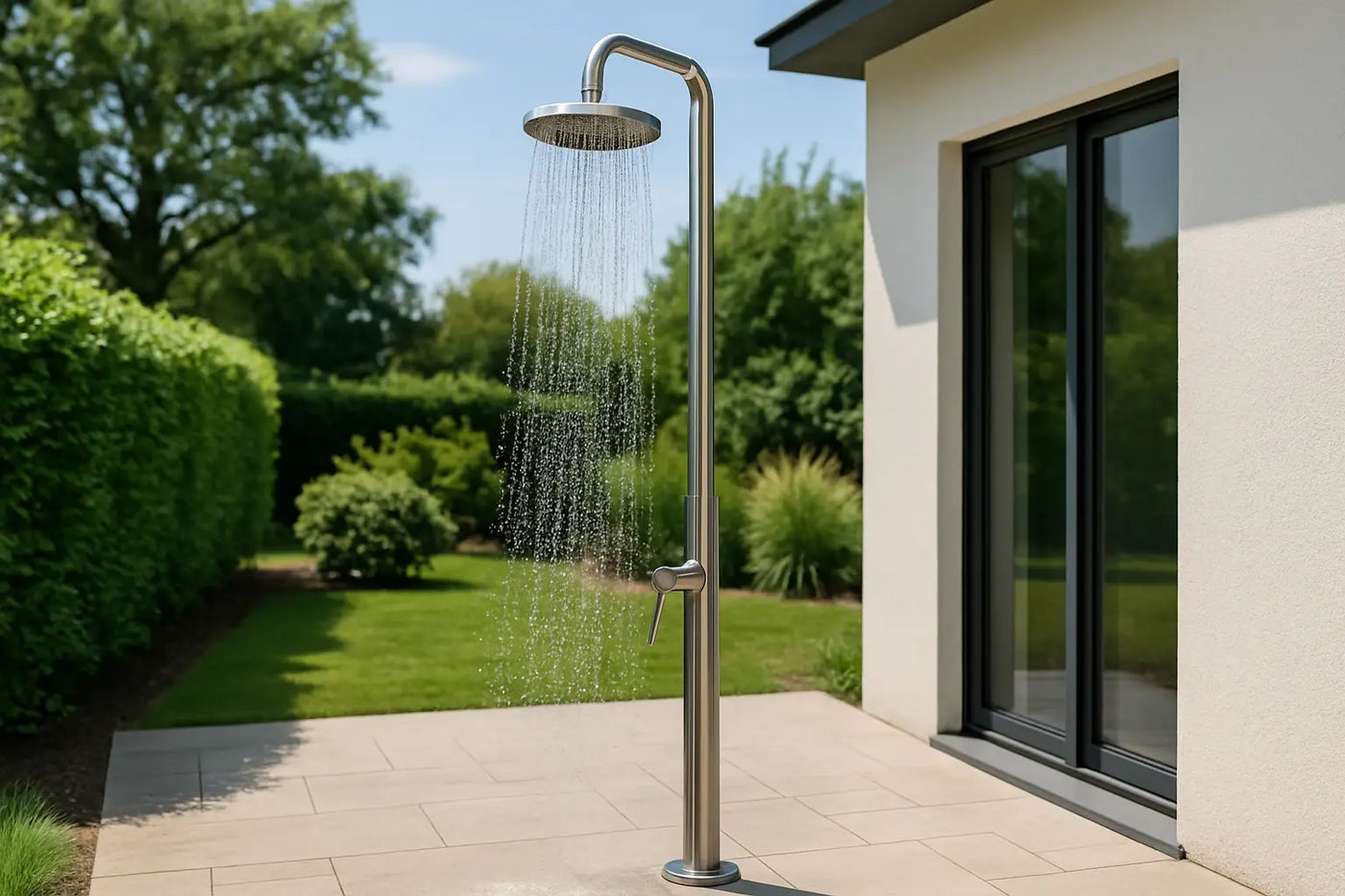 Stainless Steel Outdoor Shower Buying Guide - The Fountain Direct
