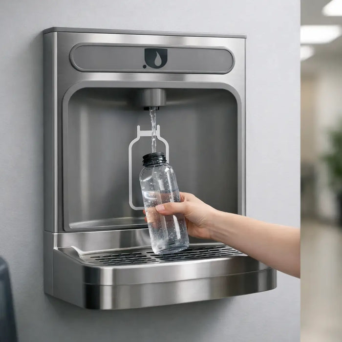 Choosing a Wall Mounted Bottle Filler Station - The Fountain Direct