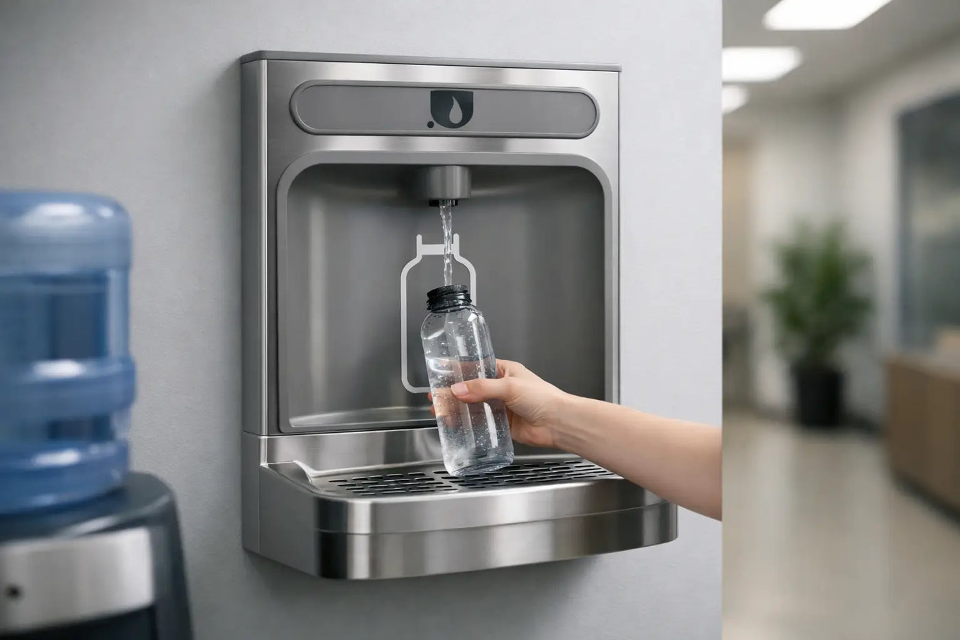 Choosing a Wall Mounted Bottle Filler Station - The Fountain Direct