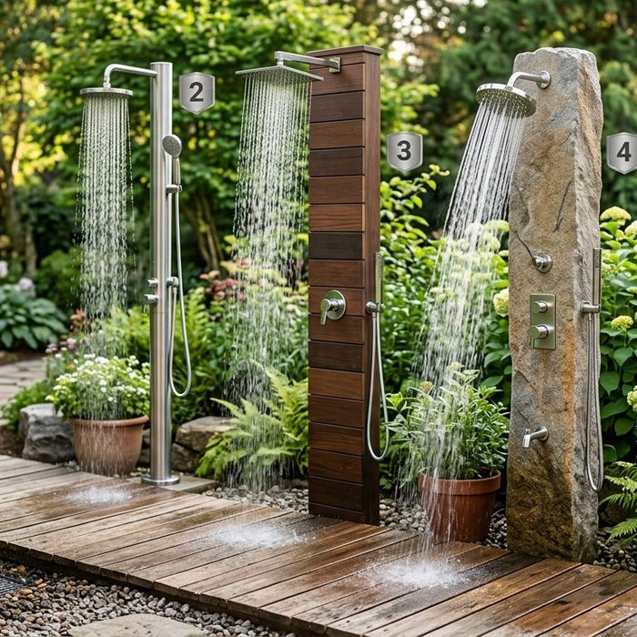 Outdoor showers ranked by water pressure in 2026
